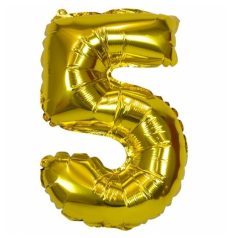 "5" FÓLIA LUFI ARANY SZÍNŰ 80CM