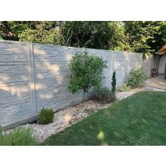 Mediterrán Tégla Mintás Beton Kerítéselem 50x200 cm