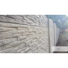 Mediterrán Tégla Mintás Beton Kerítéselem 50x200 cm