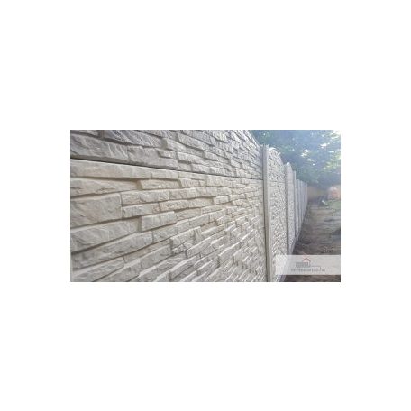 Mediterrán Tégla Mintás Beton Kerítéselem 50x200 cm