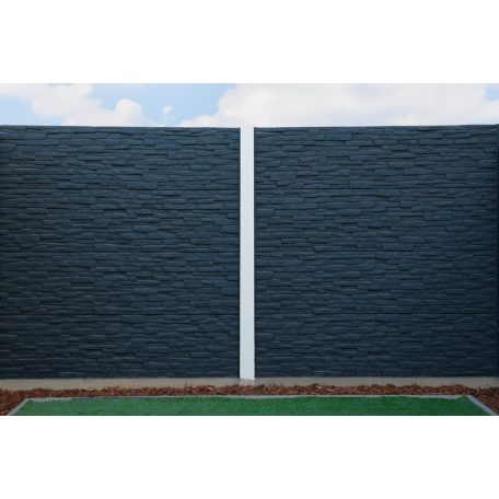 Mediterrán Tégla Mintás Beton Kerítéselem 50x200 cm