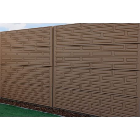 Olasz Tégla Mintás Beton Kerítéselem 50x200 cm