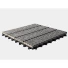 Klikk WPC Teraszburkolat Sötétszürke 20×300×300mm