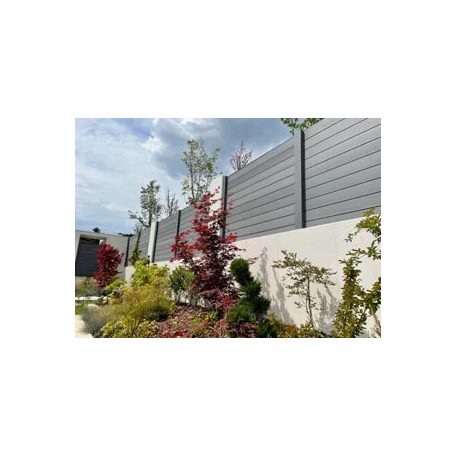 Element Zárt kerítéselem Sötétbarna 169x21x5800mm