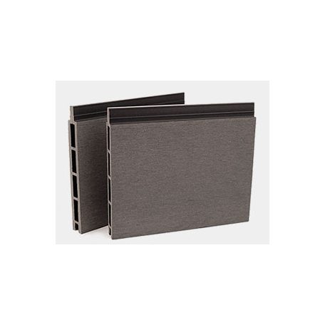Element Zárt kerítéselem Világosszürke 169x21x5800mm