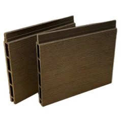 Woody Zárt kerítéselem Sötétbarna 169x21x5800mm