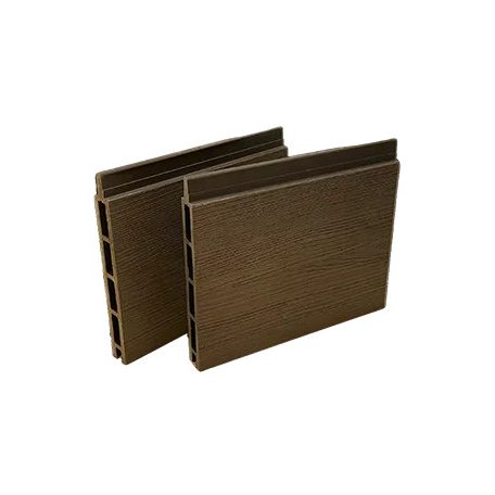 Woody Zárt kerítéselem Sötétbarna 169x21x5800mm