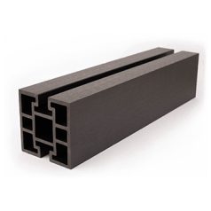 WPC Kerítésoszlop Antracit/Sötétszürke 120x120x1930mm