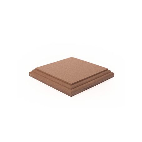 WPC Kerítésoszlop kalap Sötétbarna 138x138mm