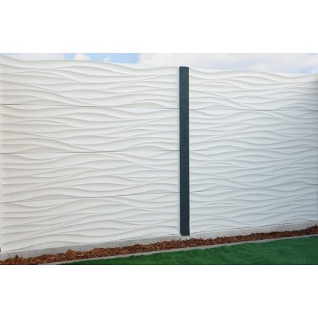 Hullám Mintás Beton Kerítéselem 50x200 cm
