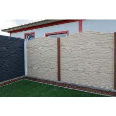   Mediterrán Tégla Mintás Boltív Beton Kerítéselem 50x200 cm