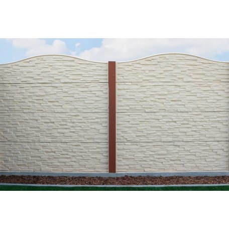 Mediterrán Tégla Mintás Boltív Beton Kerítéselem 50x200 cm